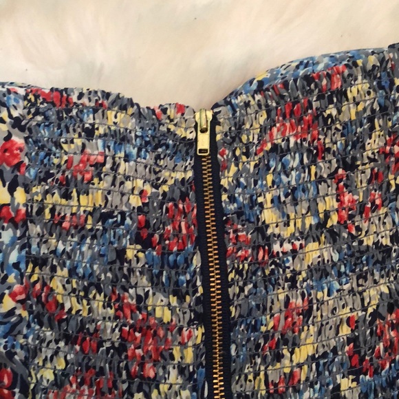 Parker Floral Silk Strapless Mini Dress - Picture 4 of 7